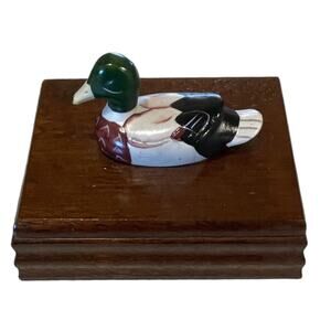 Mallard Playing Card Holder Set with 2 Sealed Decks of Cards